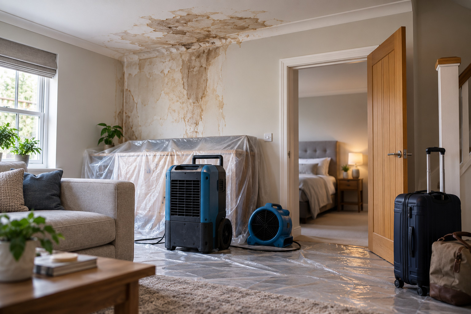 Temporary Accommodation After Escape of Water Damage in Maidstone